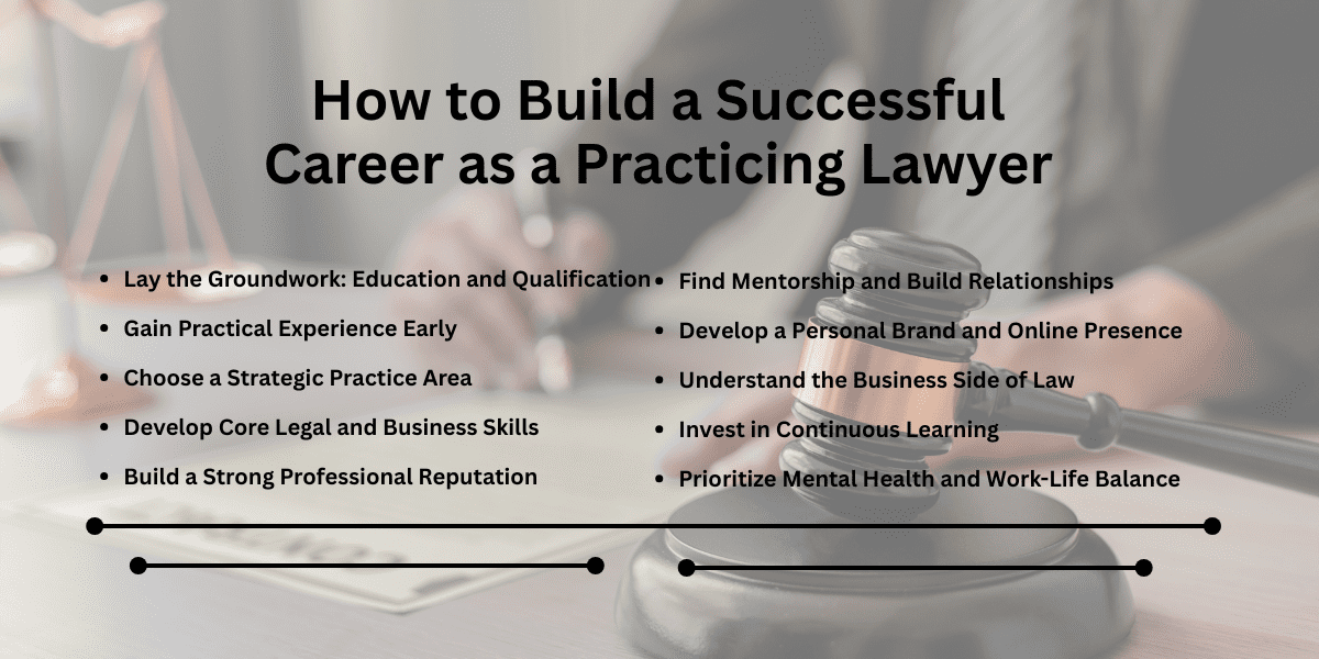 Read more about the article How to Build a Successful Career as a Practicing Lawyer
