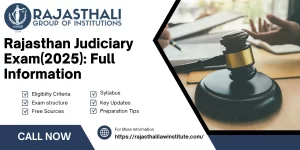 Read more about the article Rajasthan Judiciary Exam(2025): Full Information